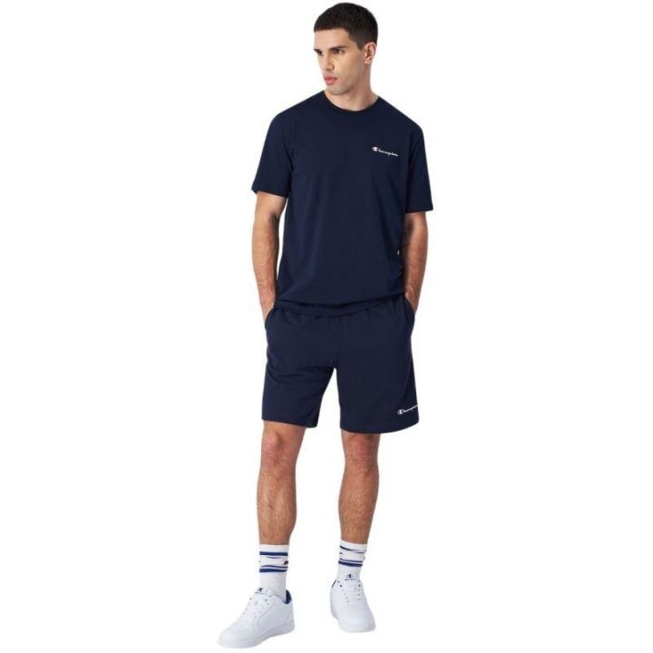 Vyriški marškinėliai Champion SS Tee 220264, tamsiai mėlyni