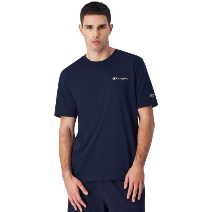 Vyriški marškinėliai Champion SS Tee 220264, tamsiai mėlyni