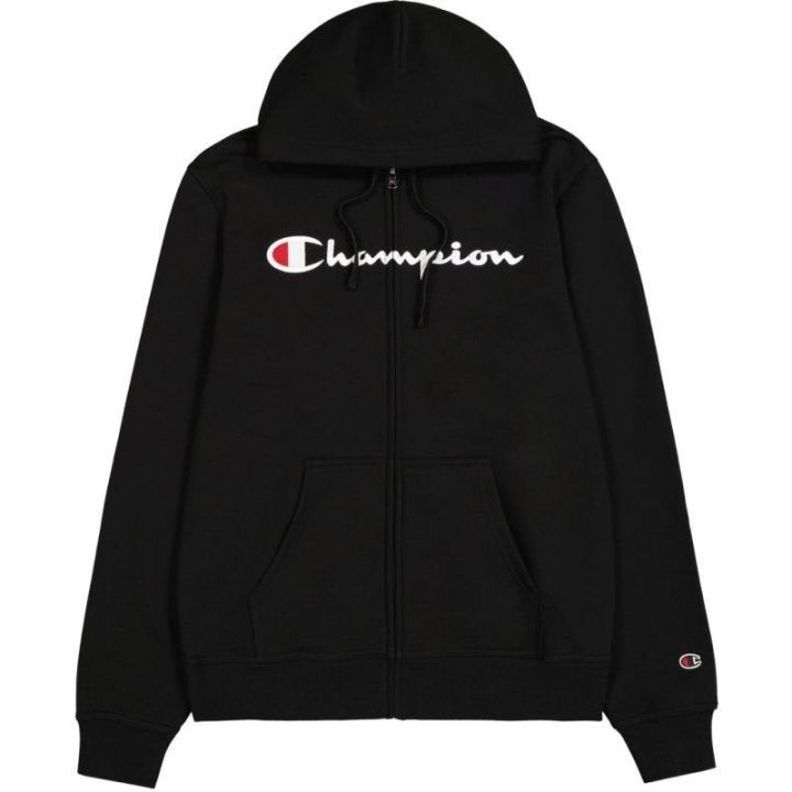 Vyriškas džemperis su gobtuvu Champion Full Zip, juodas