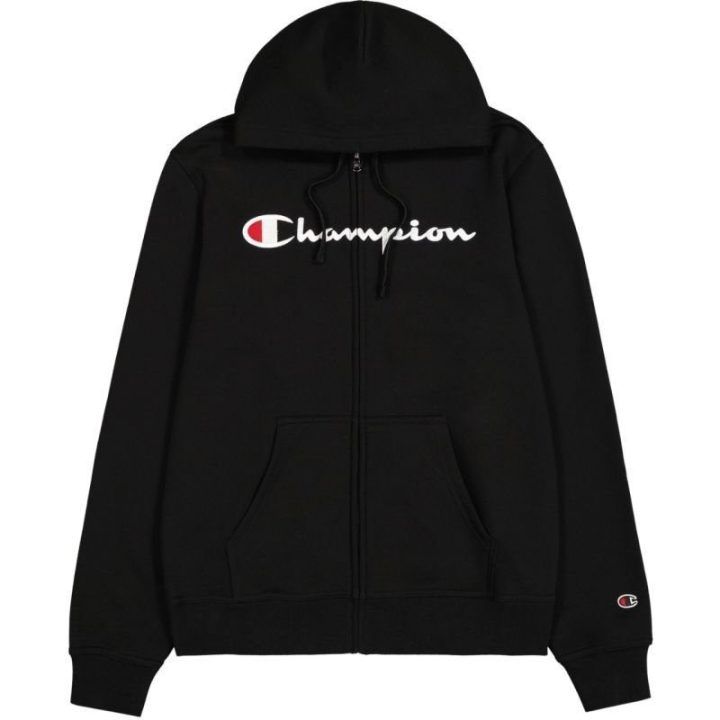Vyriškas džemperis su gobtuvu Champion Full Zip, juodas