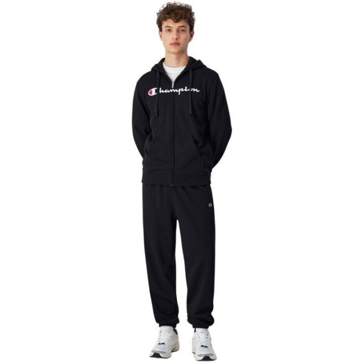 Vyriškas džemperis su gobtuvu Champion Full Zip, juodas