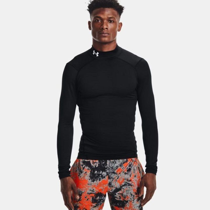 Vyriški marškinėliai Under Armour CG Armour Comp Mock, juodi