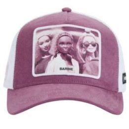 Kepurė su snapeliu ir Barbie grafika Capslab, rožinė