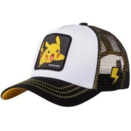 Vyriška kepurė su snapeliu Capslab Pokémon Pikachu, juoda