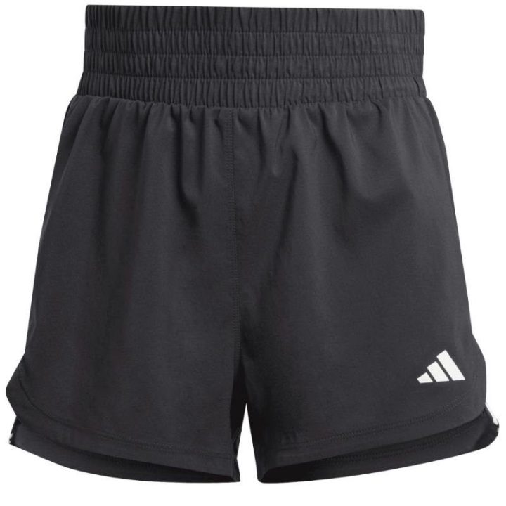 Moteriški aukšto liemens šortai adidas Pacer Training, juodi
