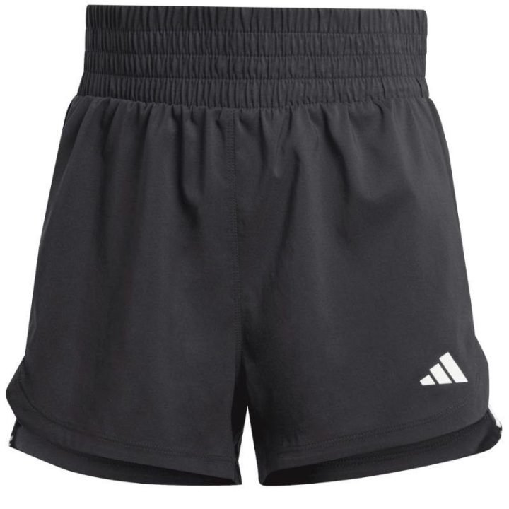 Moteriški aukšto liemens šortai adidas Pacer Training, juodi