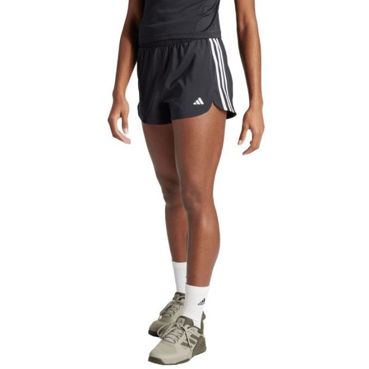 Moteriški aukšto liemens šortai adidas Pacer Training, juodi