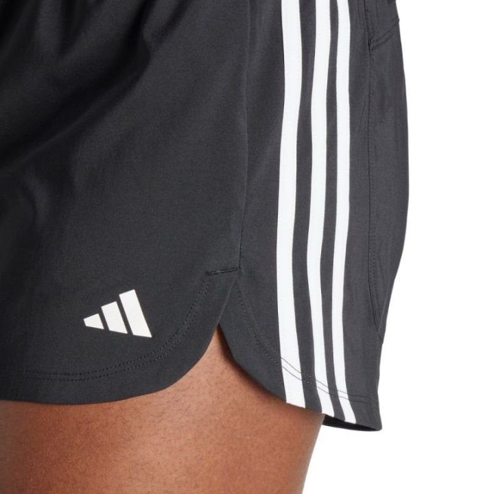Moteriški aukšto liemens šortai adidas Pacer Training, juodi