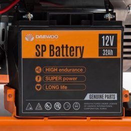 Benzininis generatorius Daewoo GDA 7500E, 6500 W, oranžinis ir juodas