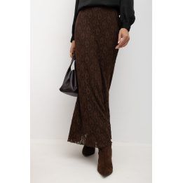 Moteriškas midi sijonas Italy Moda, rudas