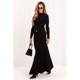 Moteriškas midi sijonas be užsegimo Italy Moda, juodas