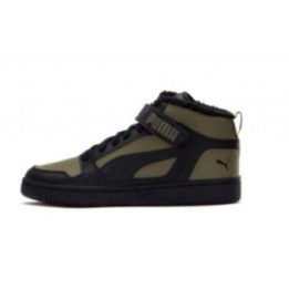 Vyriški sportbačiai Puma Rebound Mid Strap WTR, juodi ir žali