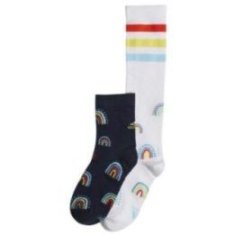 Uniseks kojinių rinkinys adidas Rainbow, 2 poros, įvairiaspalvis