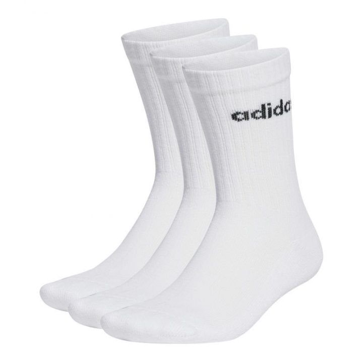 Uniseks kojinės adidas Linear Crew, 3 poros, baltos