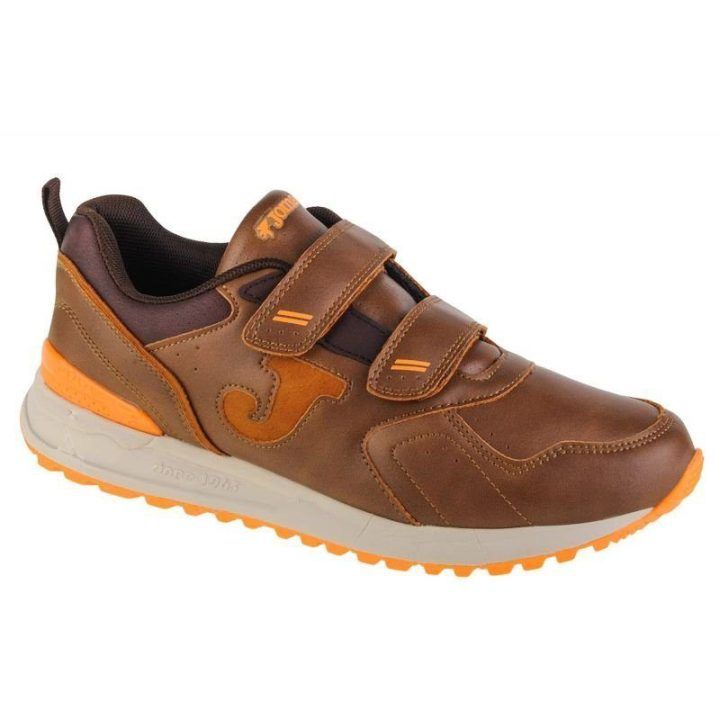 Vaikiški žemo profilio batai su lipukais Joma 800, rudi