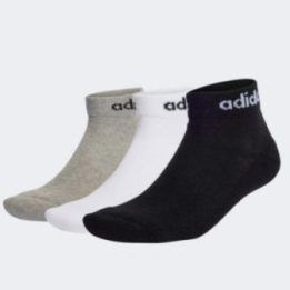 Uniseks kojinės adidas Linear Ankle, 3 poros, įvairiaspalvės