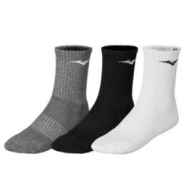 Uniseks kojinių komplektas Mizuno Training Mid, 3 poros, įvairiaspalvis