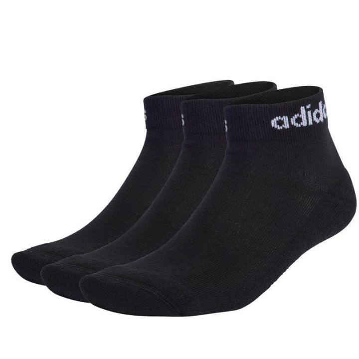 Uniseks kojinių rinkinys adidas Linear Ankle Cushioned, 3 poros, juodos