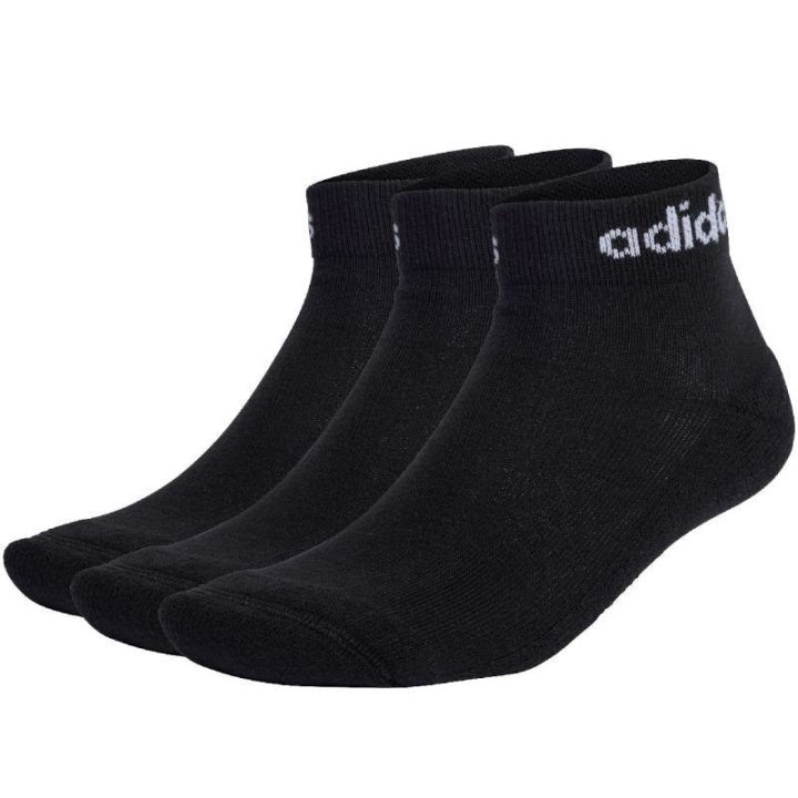 Uniseks kojinių rinkinys adidas Linear Ankle Cushioned, 3 poros, juodos