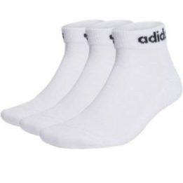 Uniseks paminkštintų kojinių rinkinys adidas Linear, 3 poros, baltos