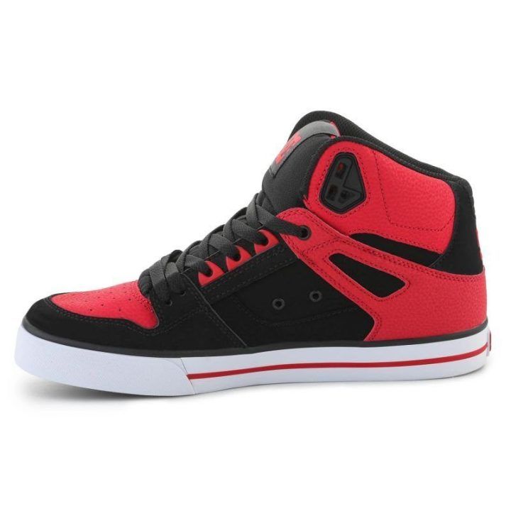 Vyriški sportbačiai aukštu auliuku DC Pure High Top, juodi ir raudoni