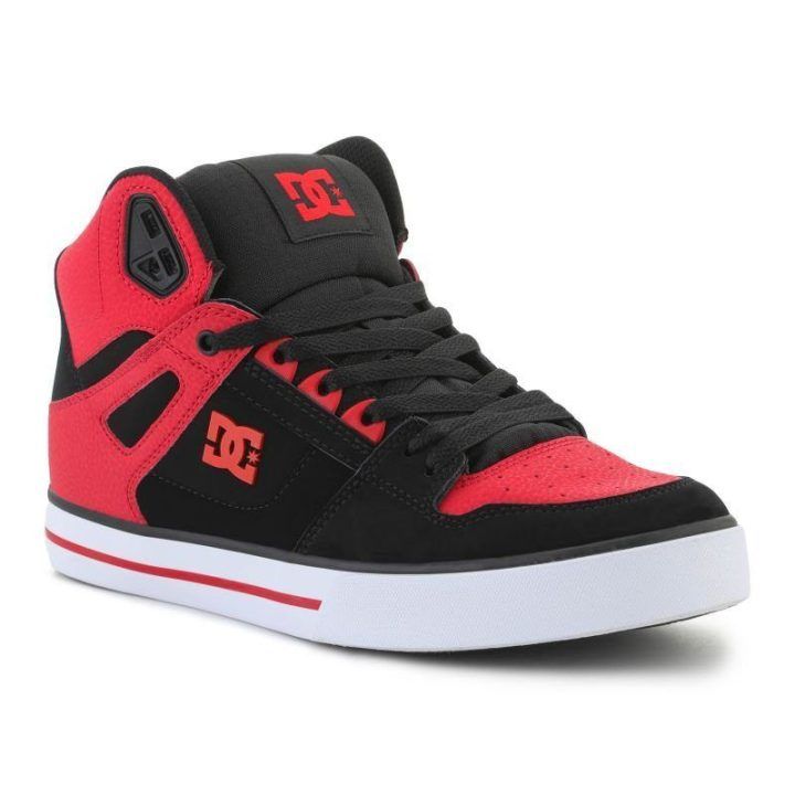 Vyriški sportbačiai aukštu auliuku DC Pure High Top, juodi ir raudoni