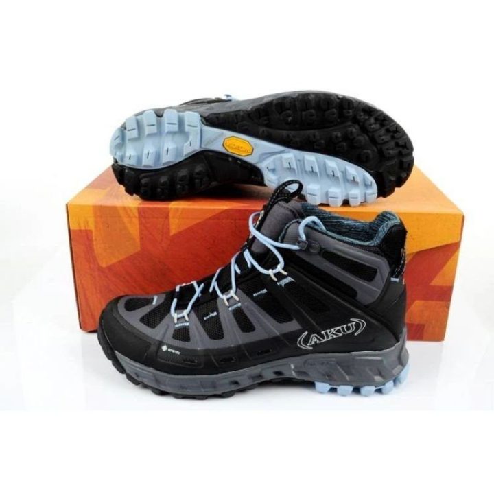 Moteriški žygio batai vidutiniu aulu AKU Selvatica GTX, juodi