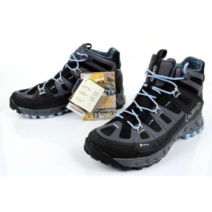 Moteriški žygio batai vidutiniu aulu AKU Selvatica GTX, juodi