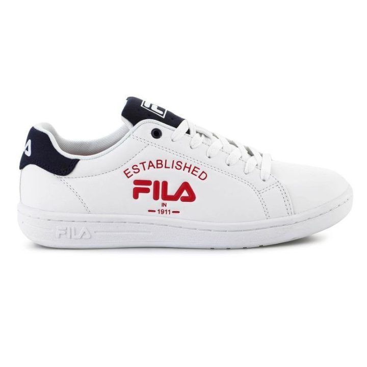 Vyriški žemo profilio sportbačiai FILA Crosscourt 2 NT Logo, balti