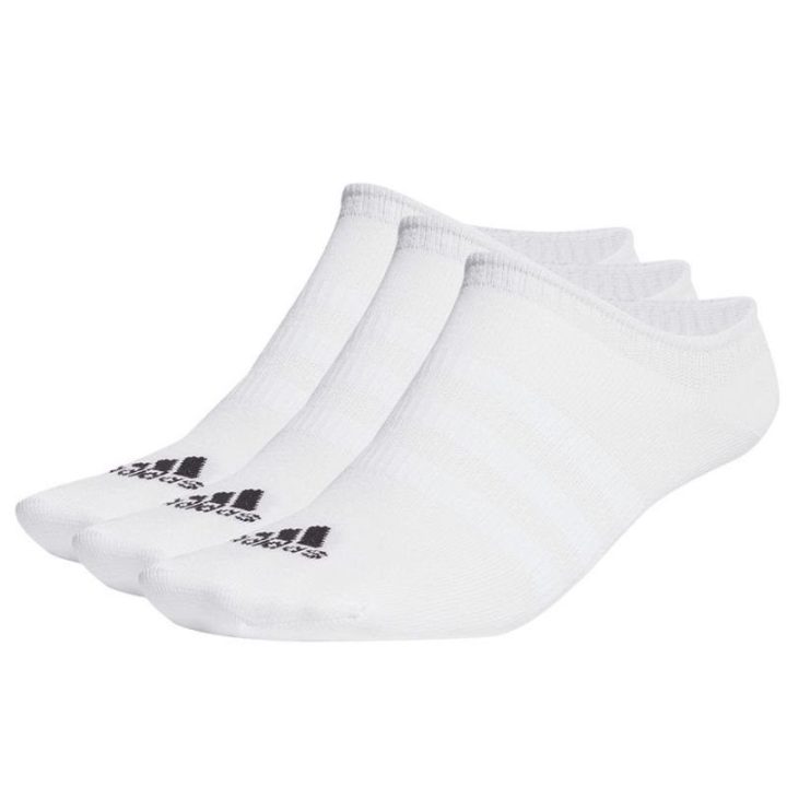 Uniseks pėdutės adidas Thin and Light, 3 poros, baltos