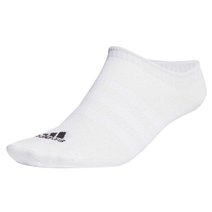 Uniseks pėdutės adidas Thin and Light, 3 poros, baltos