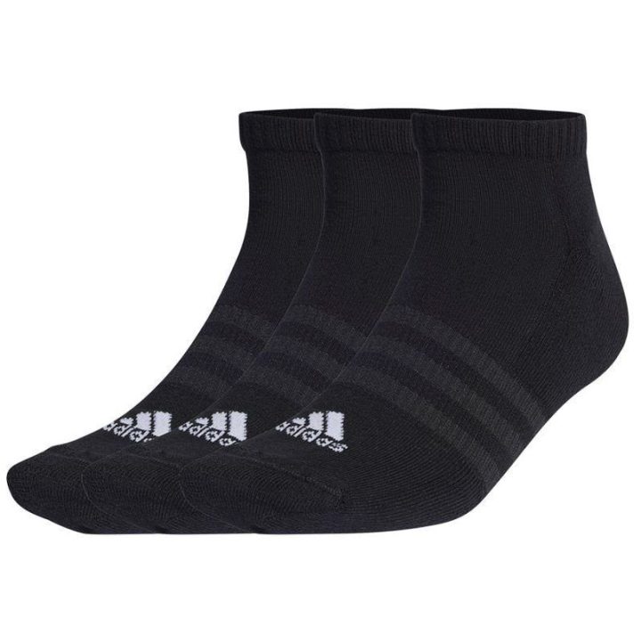 Uniseks kojinės iki kulkšnių adidas Cushioned, 3 poros, juodos