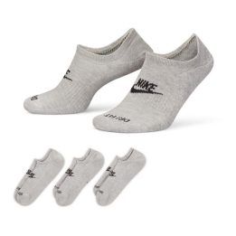 Uniseks pėdutės Nike Everyday Plus Cushioned, 3 poros, pilkos