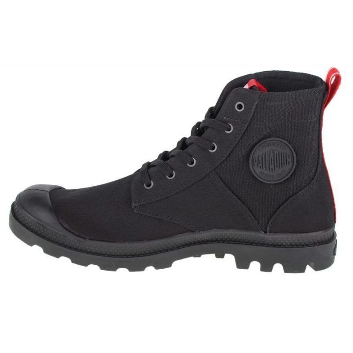 Uniseks sportbačiai aukštu auliuku Palladium Pampa Hi Army, juodi