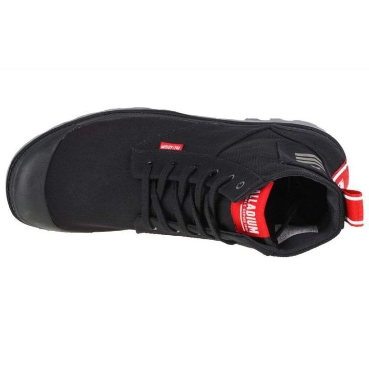 Uniseks sportbačiai aukštu auliuku Palladium Pampa Hi Army, juodi