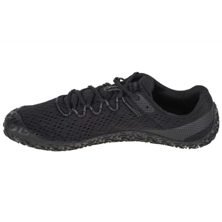 Vyriški žemo profilio bėgimo bateliai Merrell Vapor Glove 6, juodi
