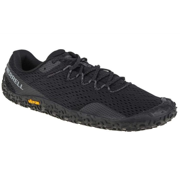 Vyriški žemo profilio bėgimo bateliai Merrell Vapor Glove 6, juodi