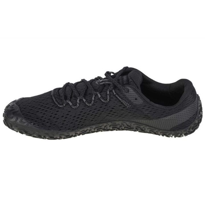 Vyriški žemo profilio bėgimo bateliai Merrell Vapor Glove 6, juodi