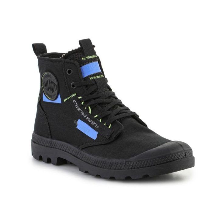 Uniseks aukšti sportbačiai Palladium Pampa HI Re-Craft, juodi