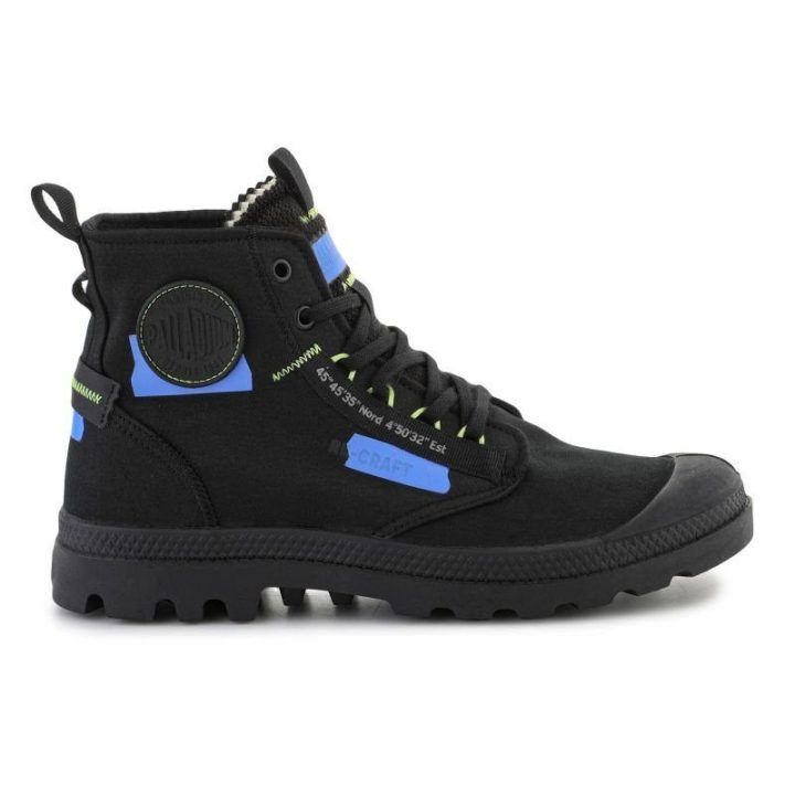 Uniseks aukšti sportbačiai Palladium Pampa HI Re-Craft, juodi