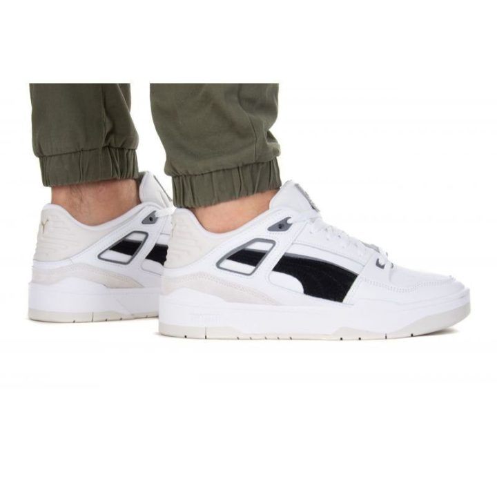 Vyriški žemo profilio sportbačiai Puma Slipstream Suede, balti