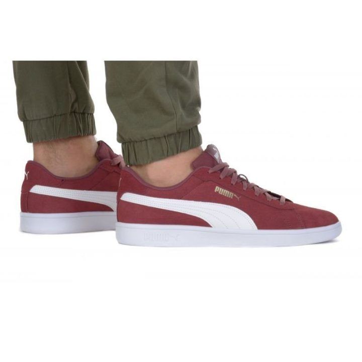 Uniseks žemo profilio sportbačiai Puma Smash 3.0 L, bordo