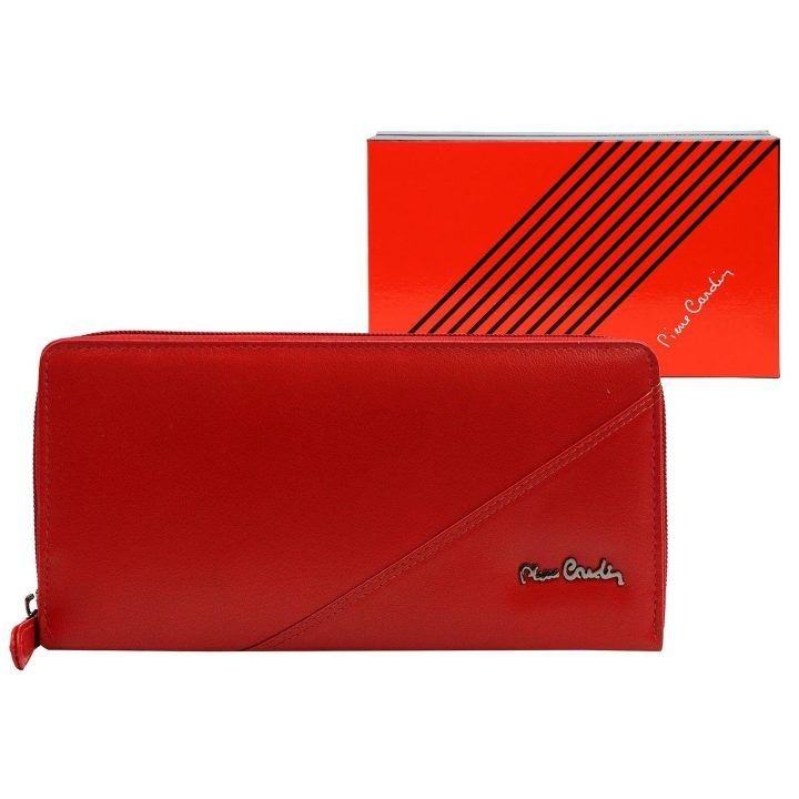 Moteriška natūralios odos piniginė Pierre Cardin, 20,5 × 11 × 2,5 cm