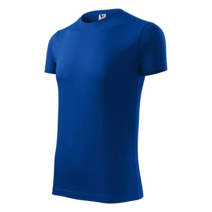 Vyriški medvilniniai marškinėliai slim fit Malfini Viper, mėlyni
