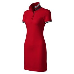 Medvilninė suknelė su apykakle Malfini Dress up, raudona