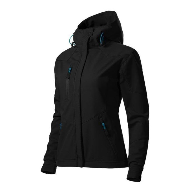 Moteriška turistinė striukė Malfini Softshell Nano, juoda