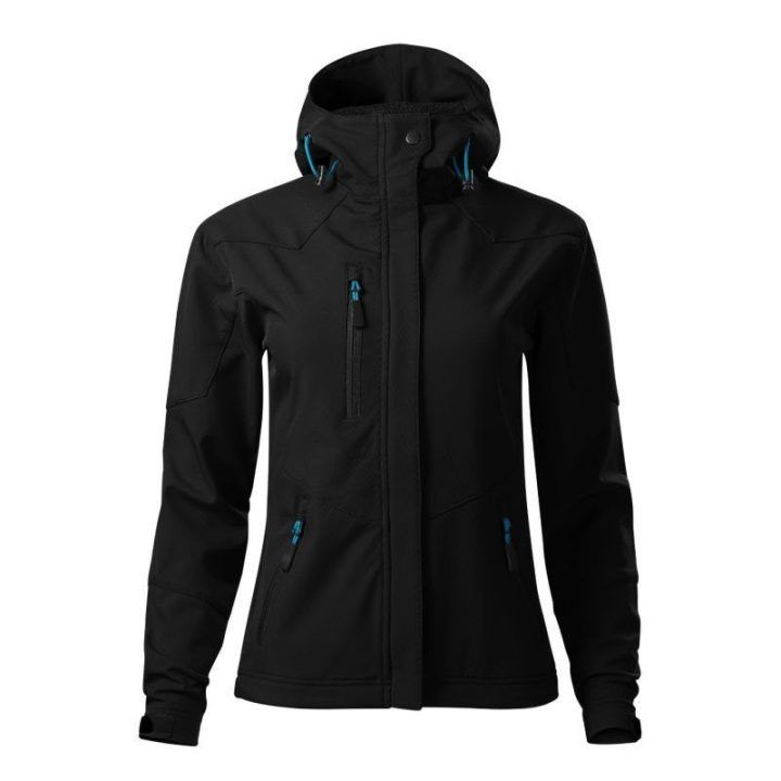 Moteriška turistinė striukė Malfini Softshell Nano, juoda