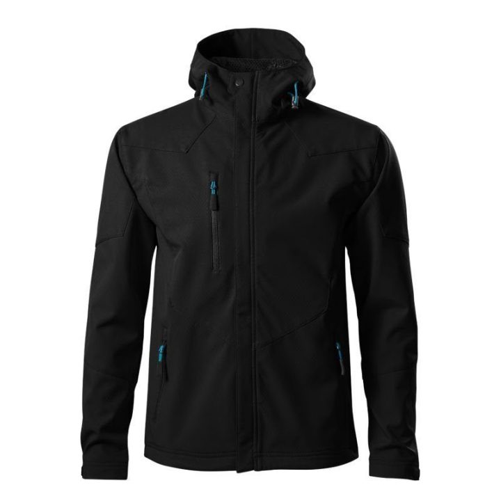 Vyriška softshell striukė su gobtuvu Malfini Nano, juoda