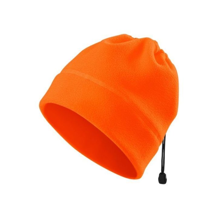 Flisinė kepurė 2 viename Malfini HV Practic, oranžinė
