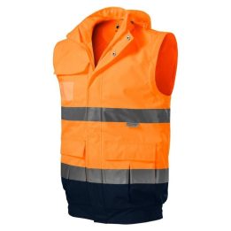 Vyriška 4 viename striukė Rimeck HV Guard, fluorescencinė oranžinė